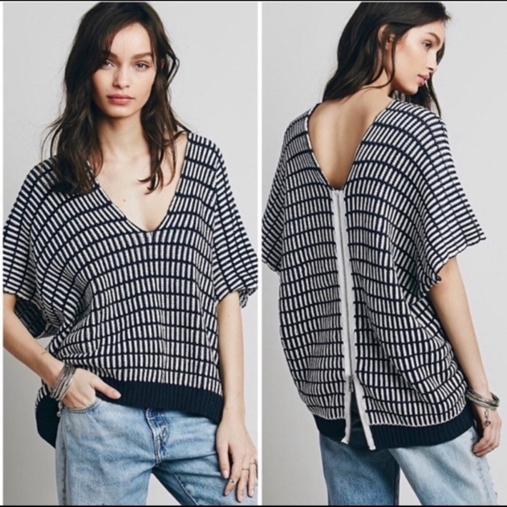 Free people short sleeve sweater